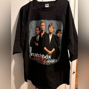 Matchbox Twenty 2023 Tour Black Graphic Tshirt XL